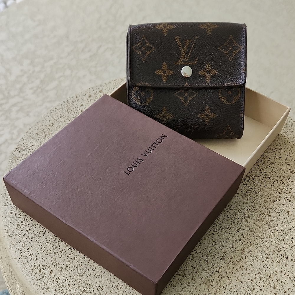 Louis Vuitton Brown and Gold Monogram Wallet